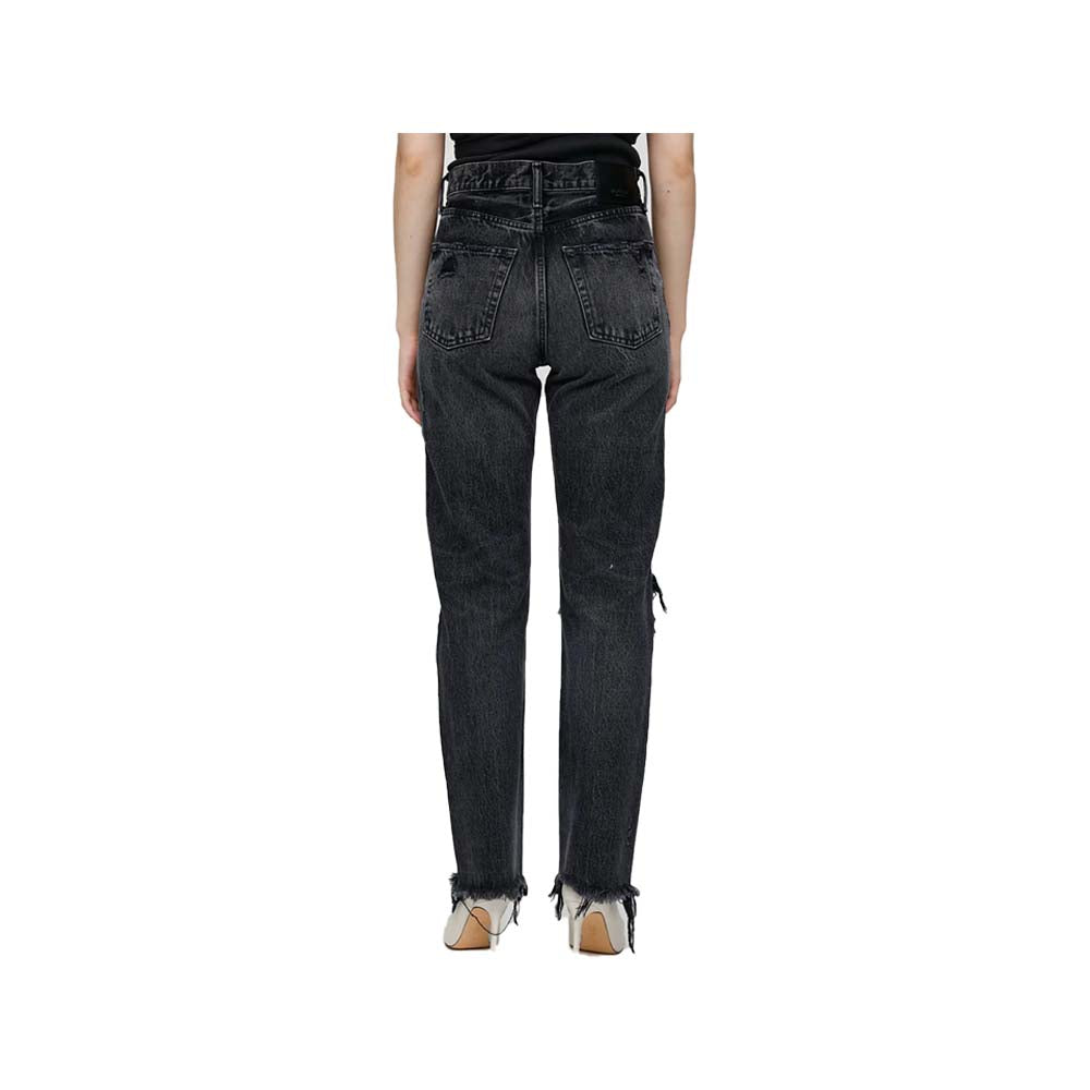 Odessa Wide Straight Jeans - Black