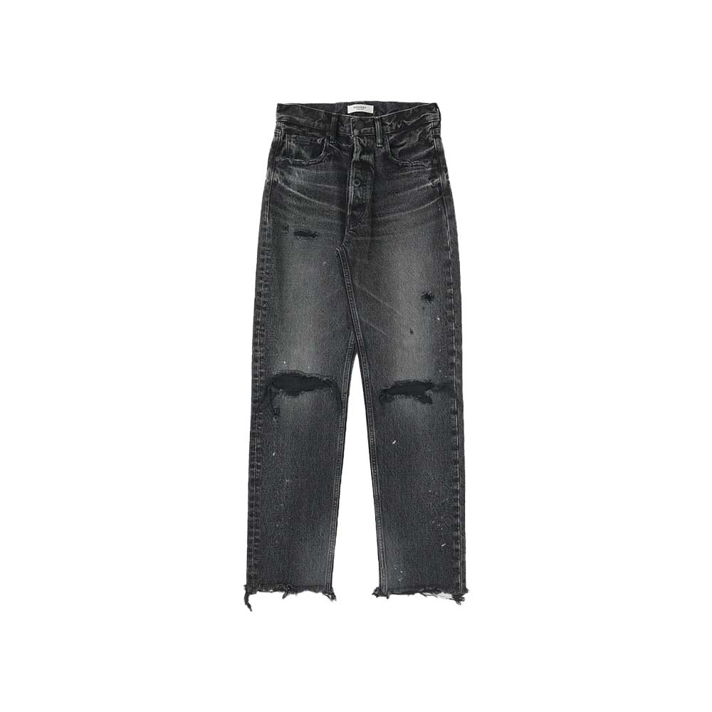 Odessa Wide Straight Jeans - Black