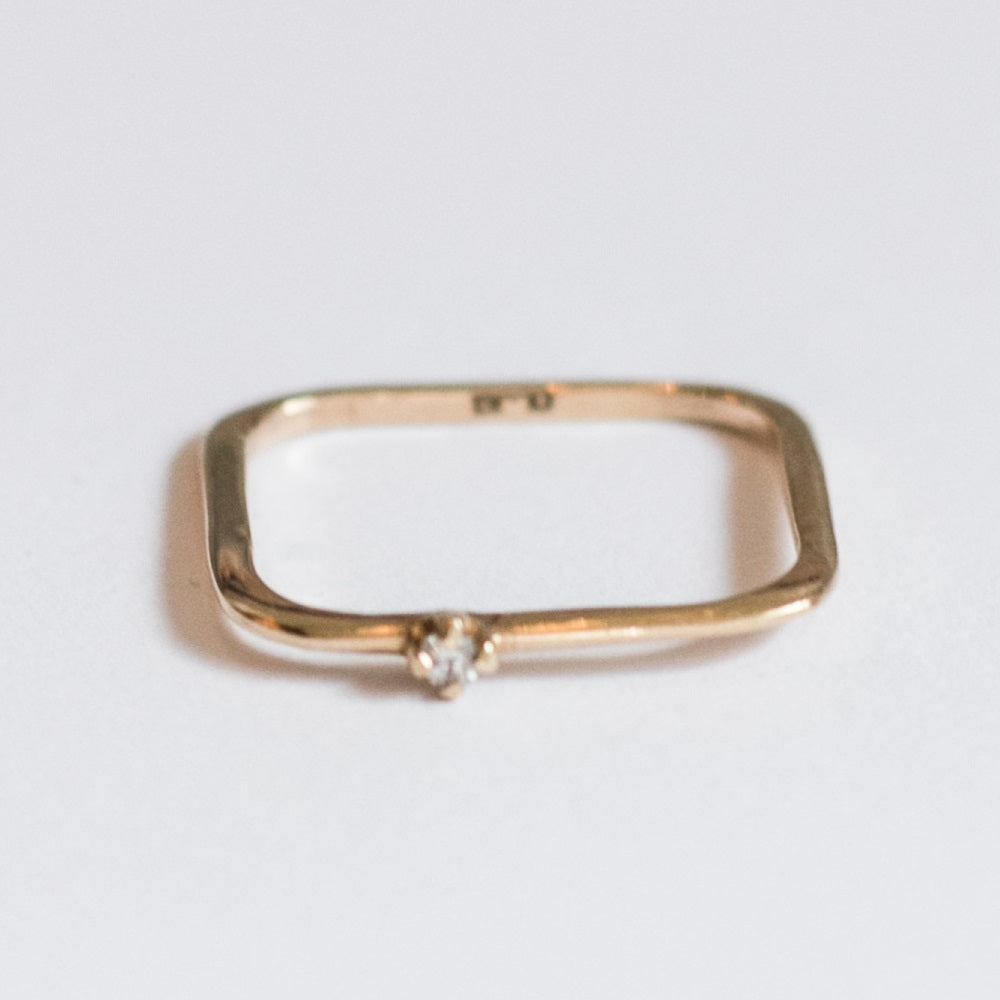 Square Diamond Ring