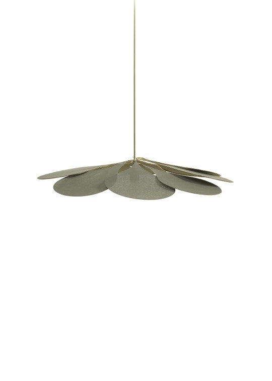 Pale Precious Floral Pendant Light Olive