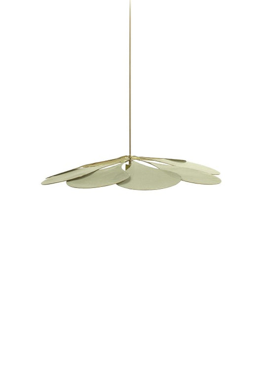 Pale Precious Floral Pendant Light Tilleul