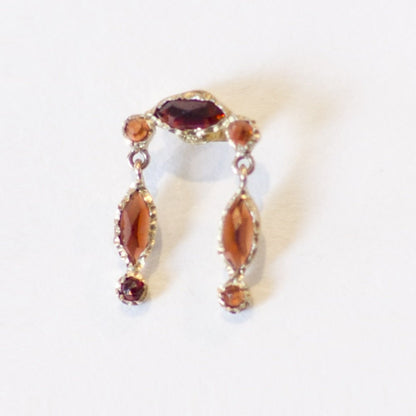 Nour Garnet Single Earring