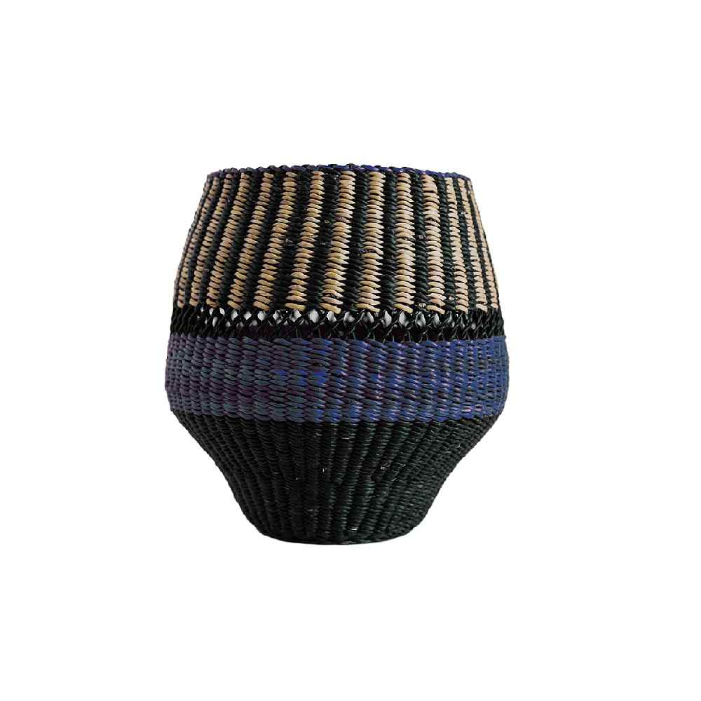 Pin Stripe Vase Indigo S