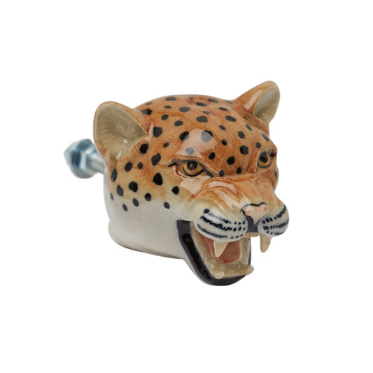 Roaring Leopard Doorknob