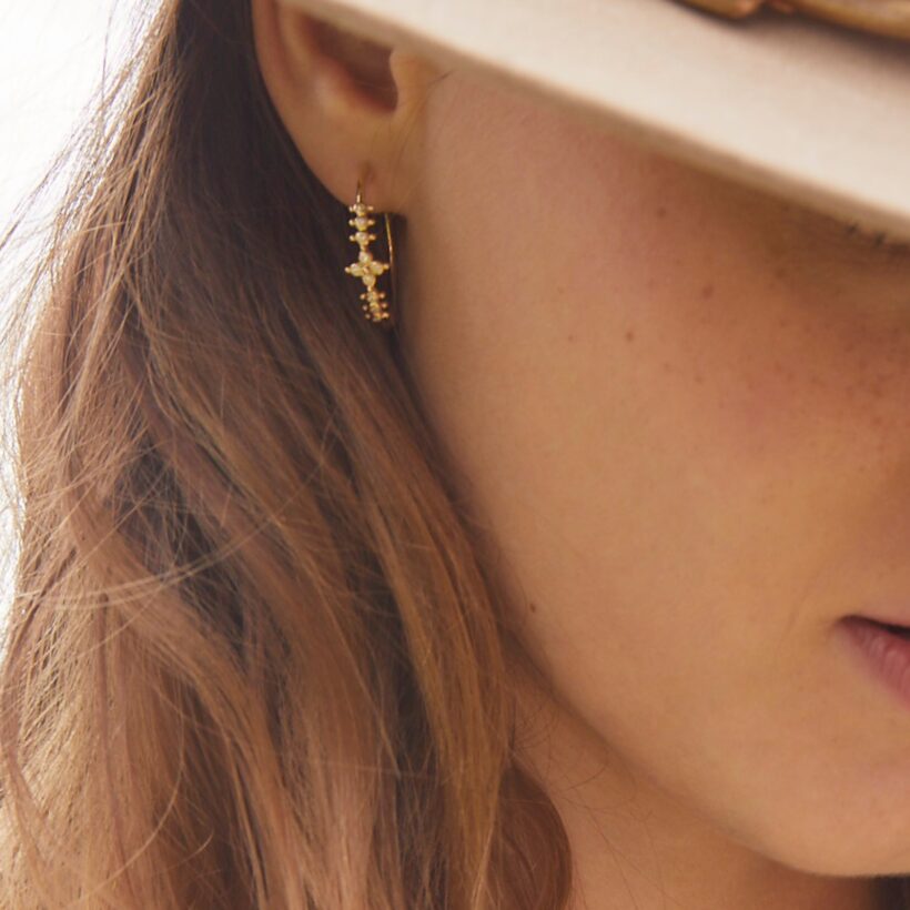 Darling Flower Single Earring YG