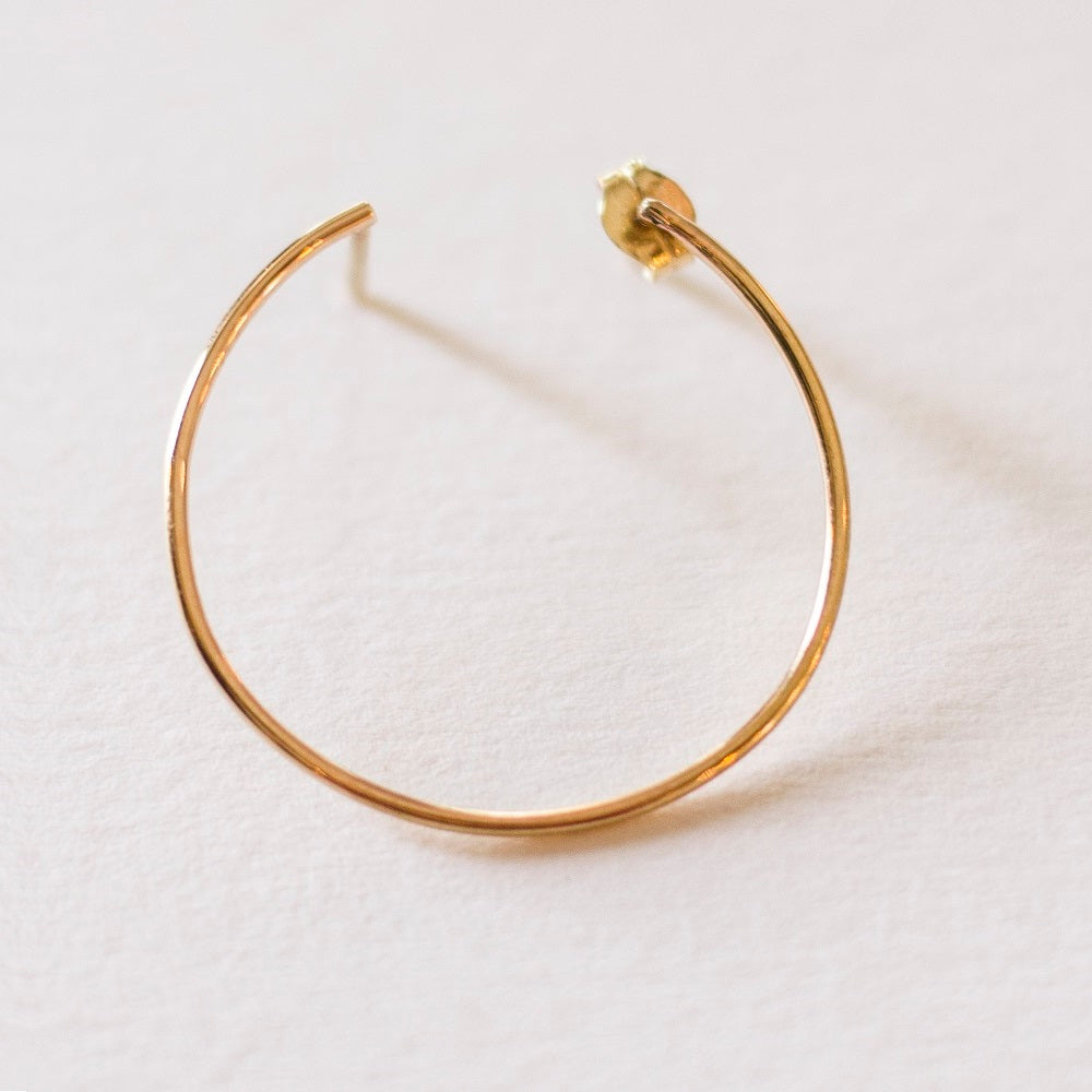 Circle Gold Single Earring