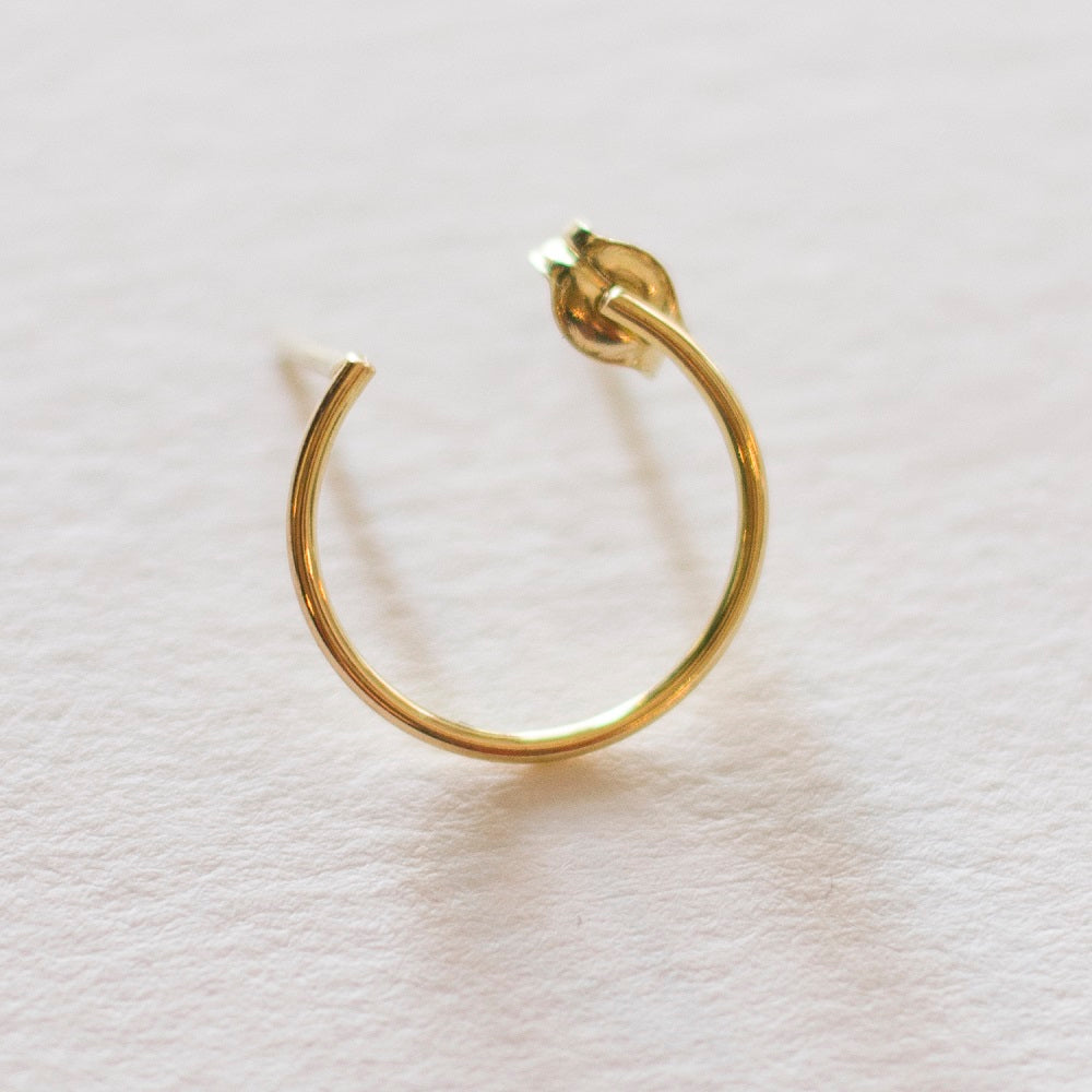 Circle Gold Single Earring