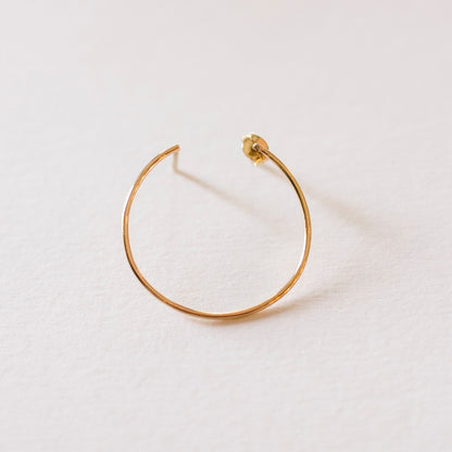 Circle Gold Single Earring