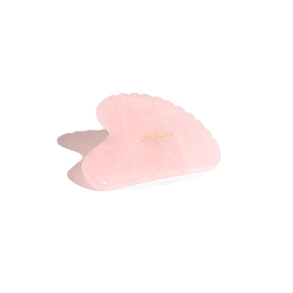 Rose Quarts Heart Tooth Gua Sha