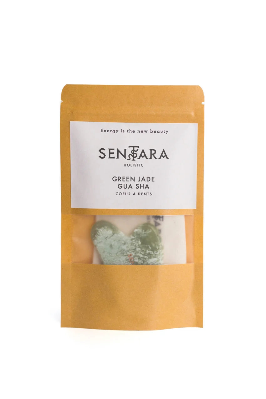 Green Jade Horn Tooth Gua Sha