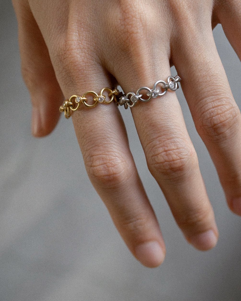 Diamond Link Ring 02