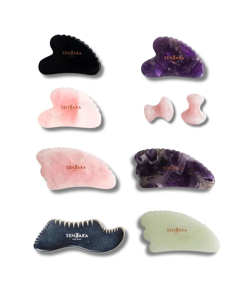 Amethyst Horn Tooth Gua Sha
