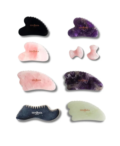 Amethyst Horn Tooth Gua Sha