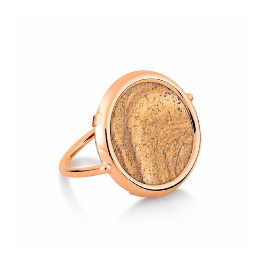 Picture Jasper Disc Ring