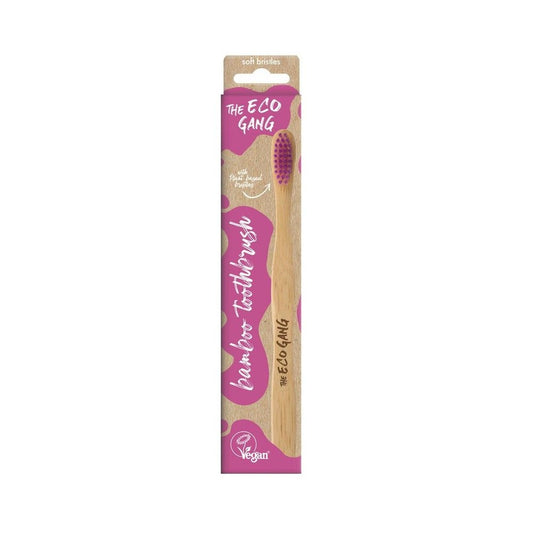 Soft Bamboo Toothbrush Pink