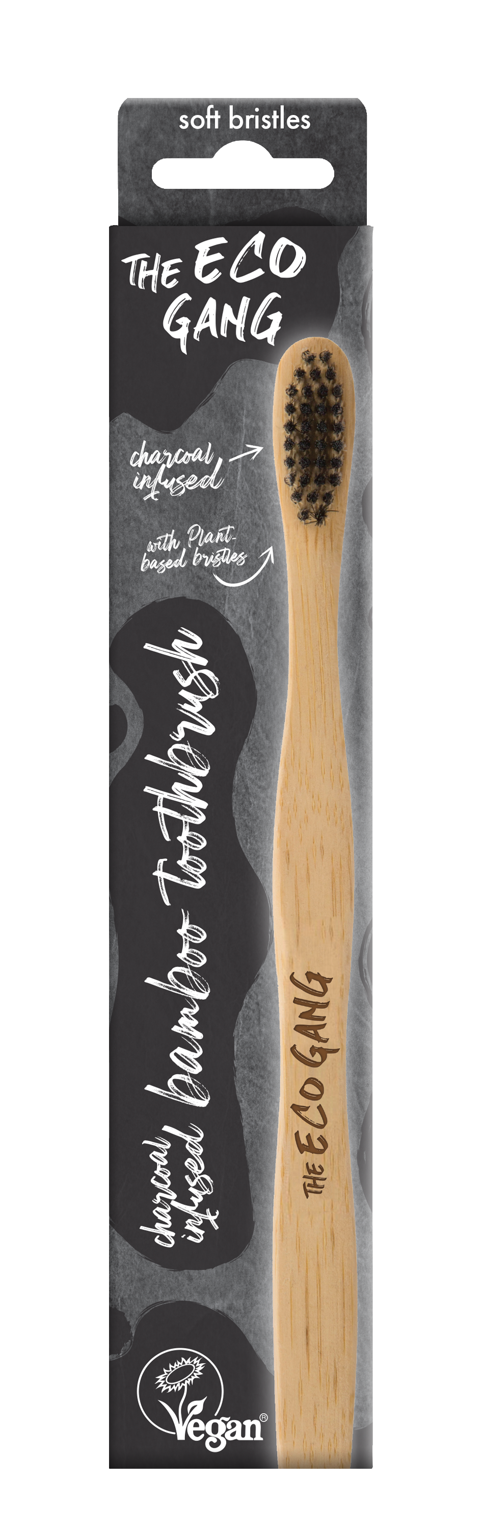 Soft Bamboo Toothbrush Charcoal