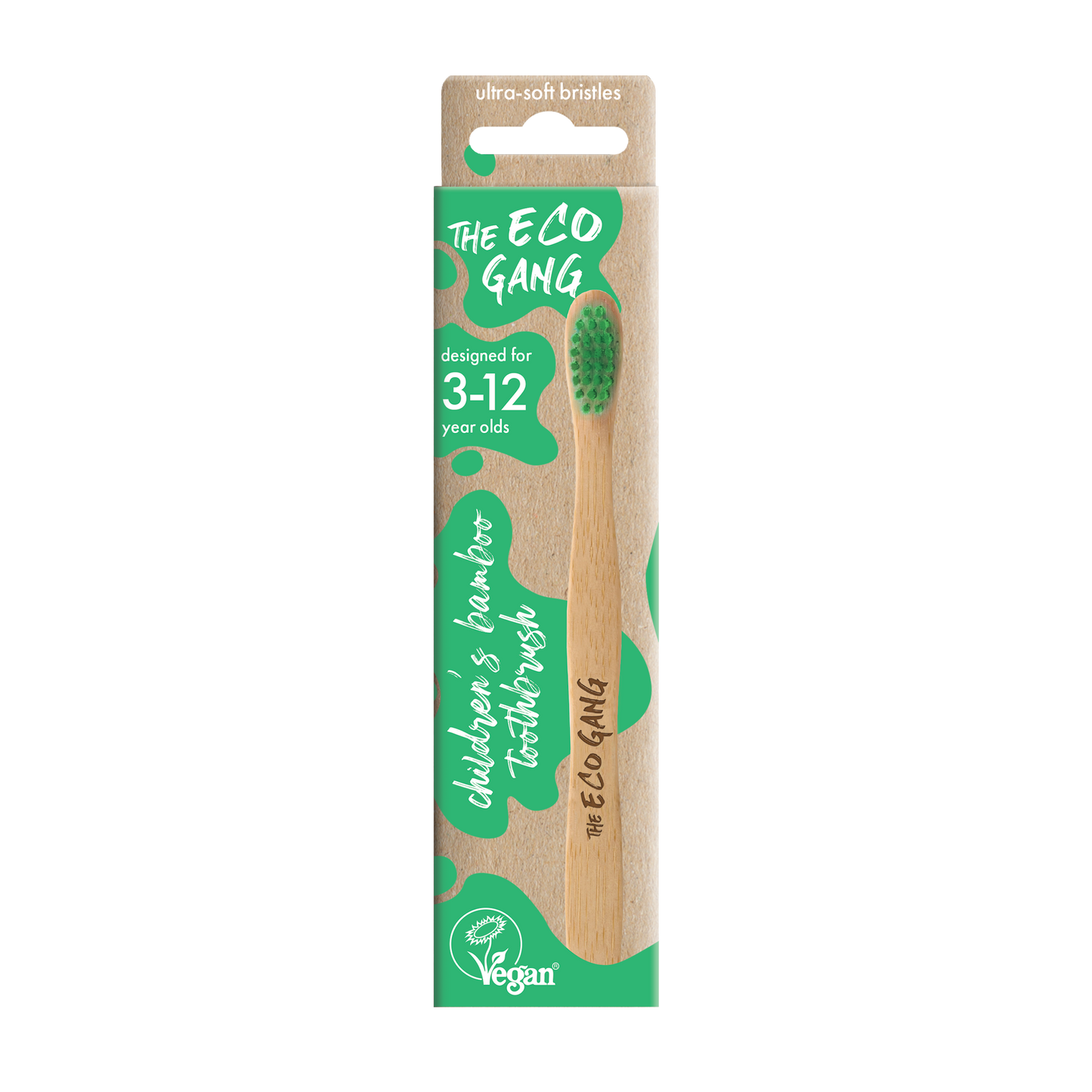 Kids Ultrasoft Bamboo Toothbrush Green