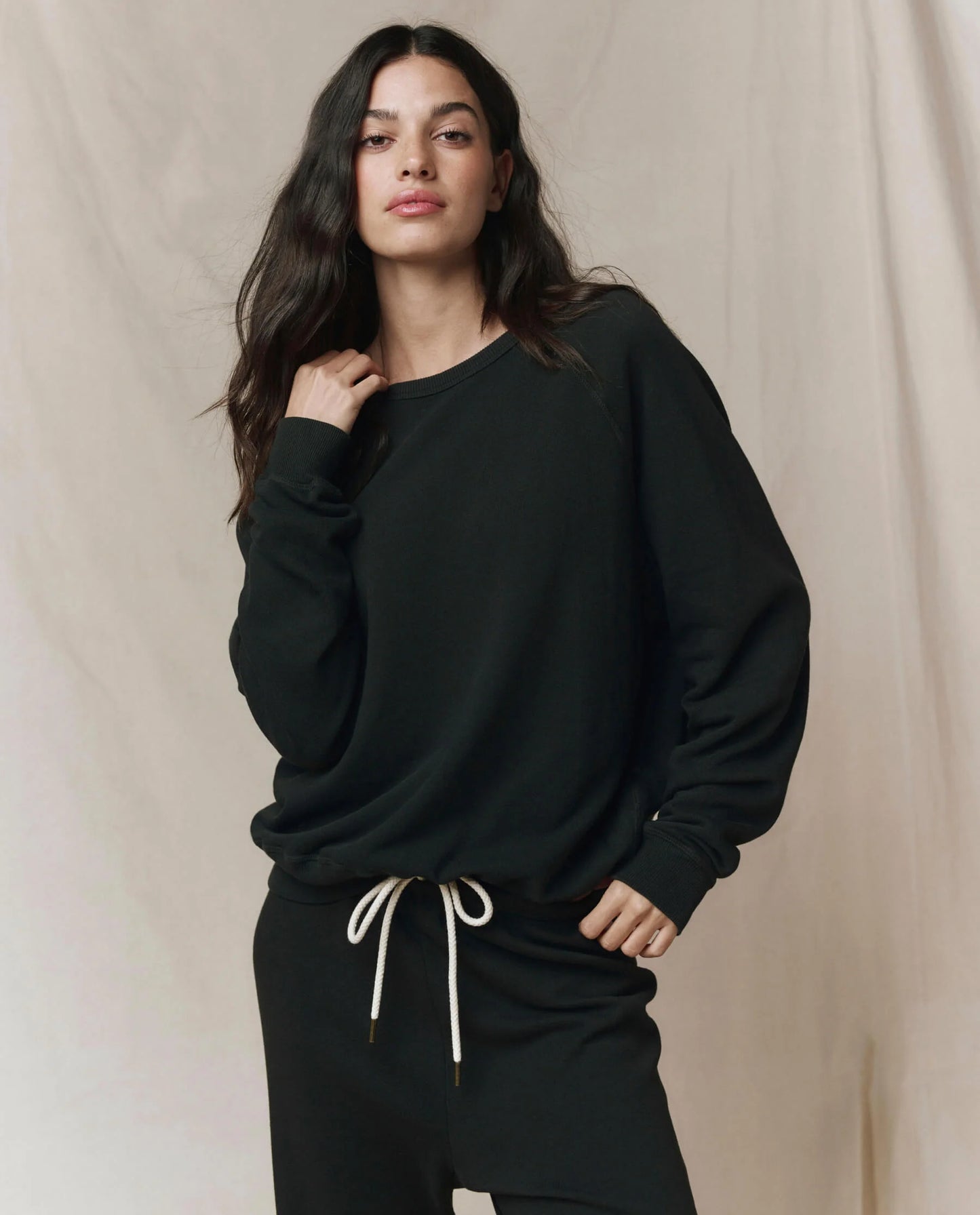 The College Sweatshirt Almost Black