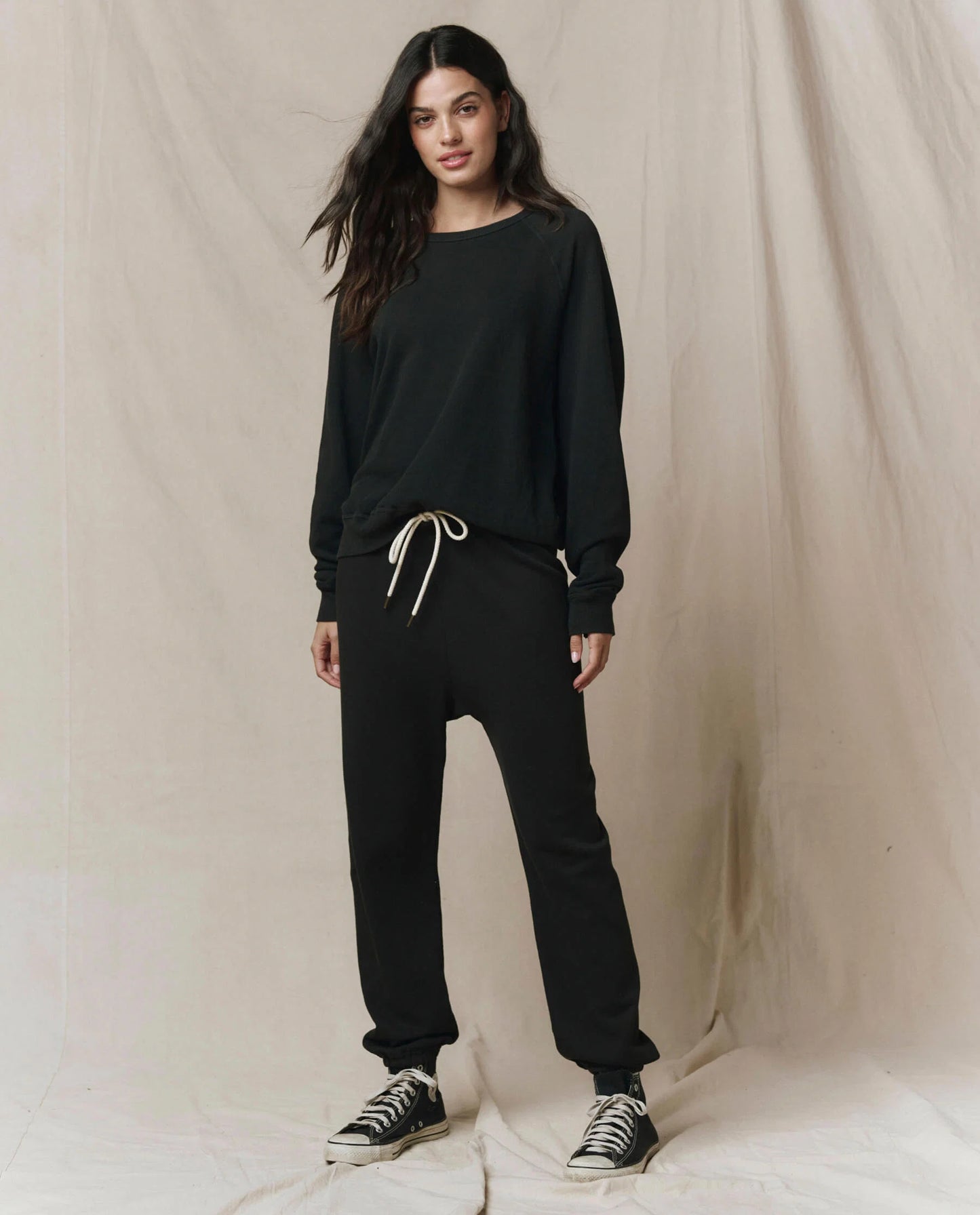 The College Sweatshirt Almost Black