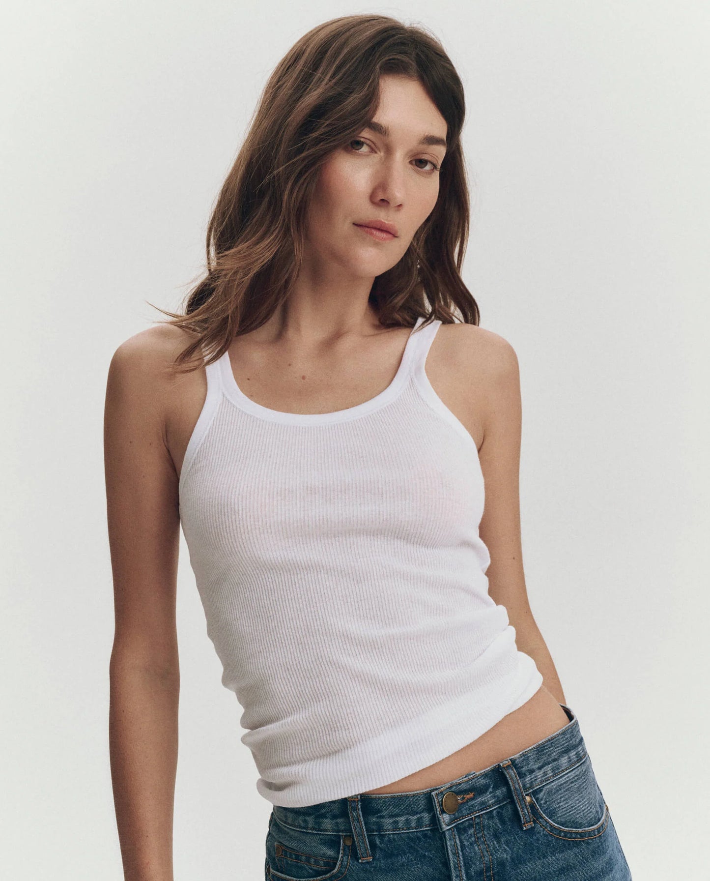 The Baby Rib Tank True White