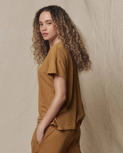 The Boxy Crew Tee Cork