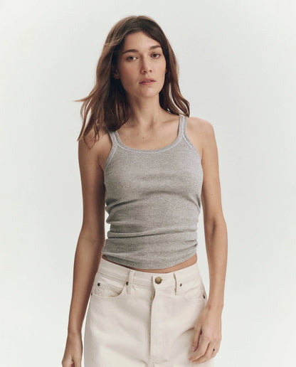 The Baby Rib Tank Heather Grey