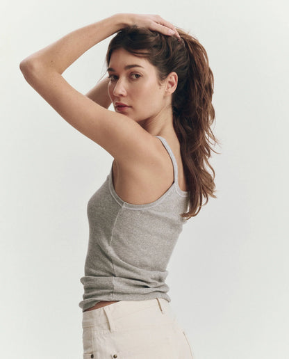The Baby Rib Tank Heather Grey