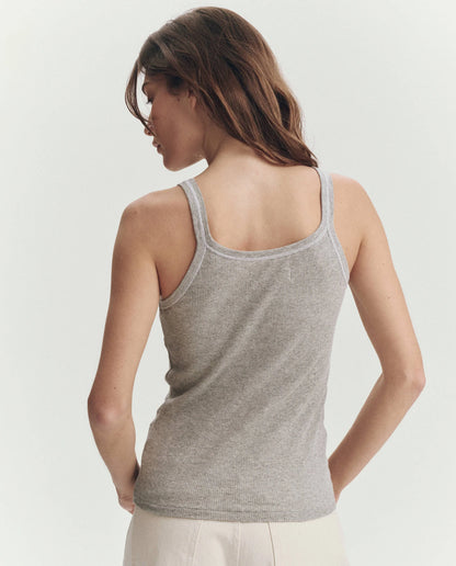 The Baby Rib Tank Heather Grey