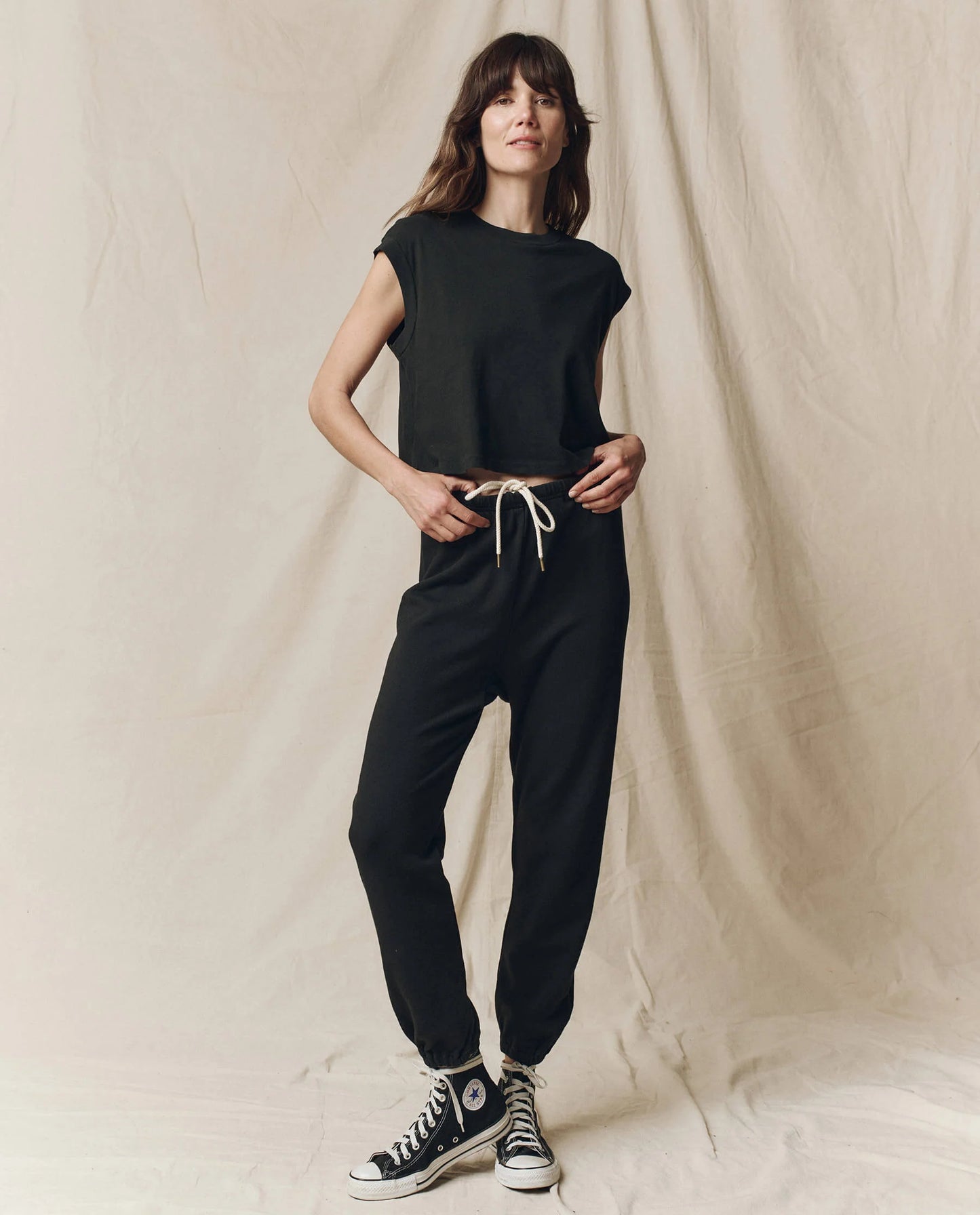 The Stadium Sweatpant Almost Black