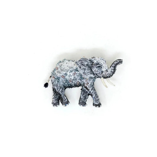 Forest Elephant Brooch