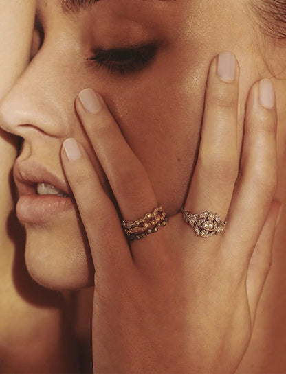 Whisper Black Gold and Diamond Ring