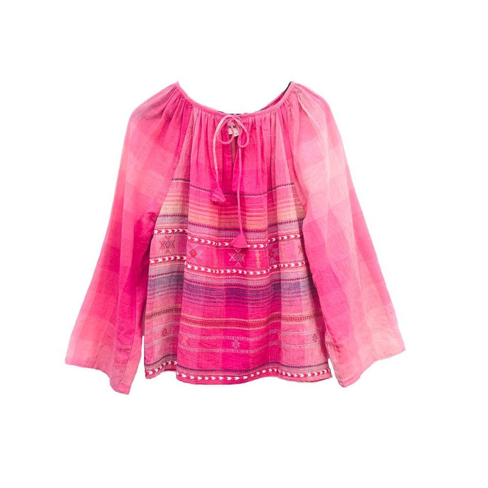 Tartan Blouse Pink