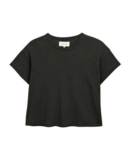 The Crop Tee Almost Black