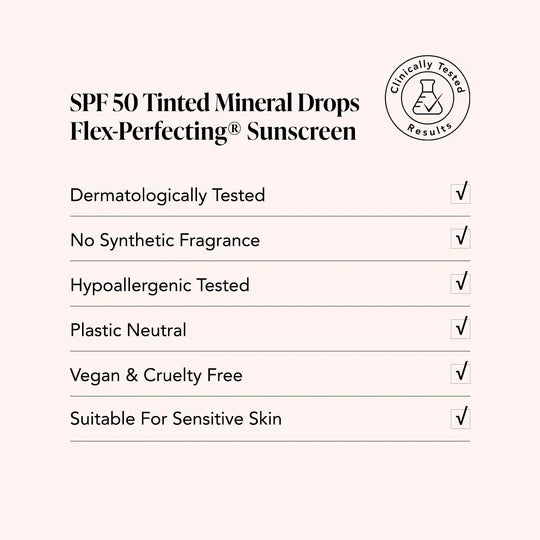 SPF 50 Tinted Mineral Drops Shade 1.5