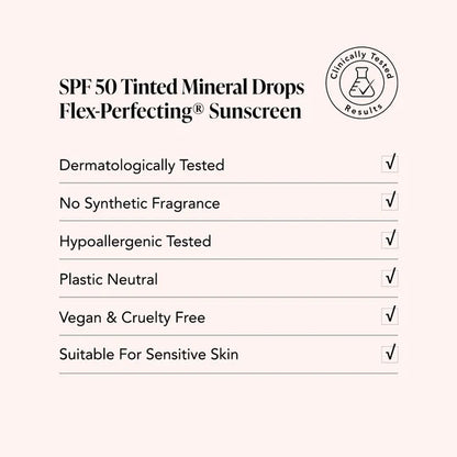 SPF 50 Tinted Mineral Drops Shade 1.5