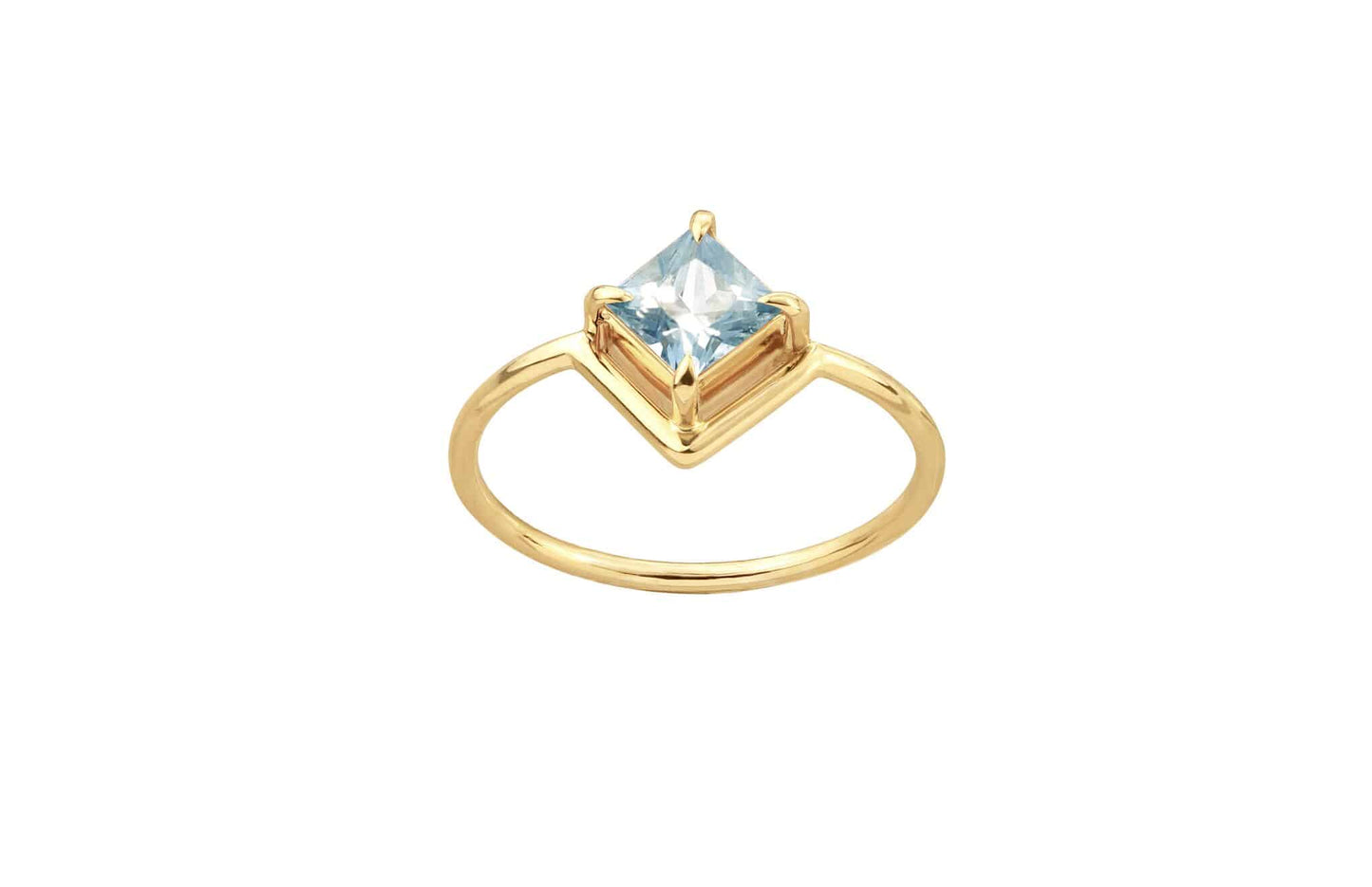 Princess Cut Sapphire Ring