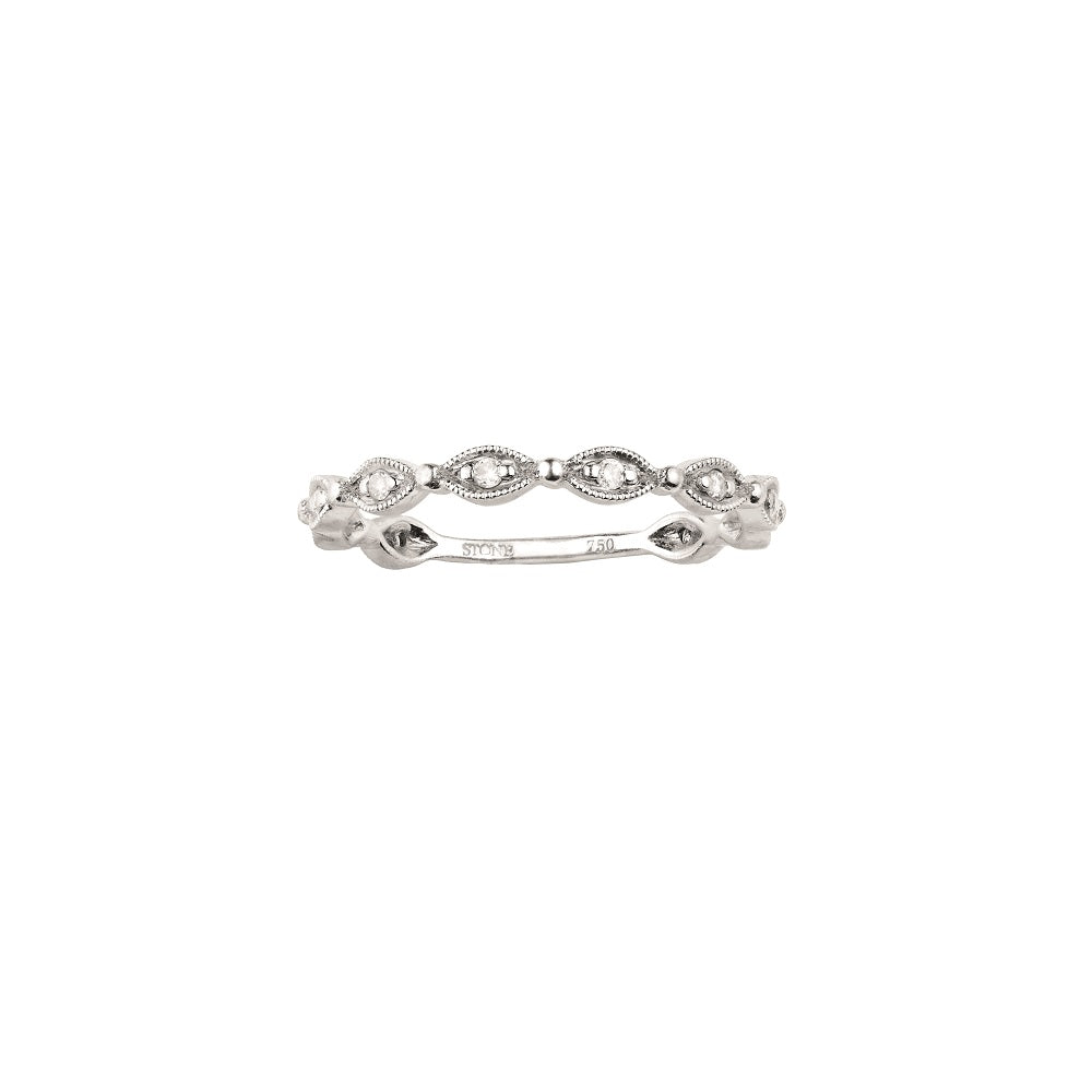 Yasmine White Gold Ring