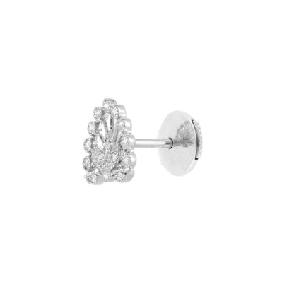 White Gold Diamond Stud single