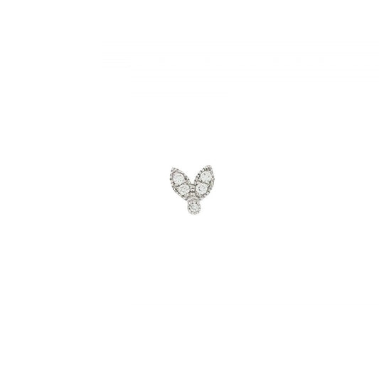 White Bunny Ear Single Earring