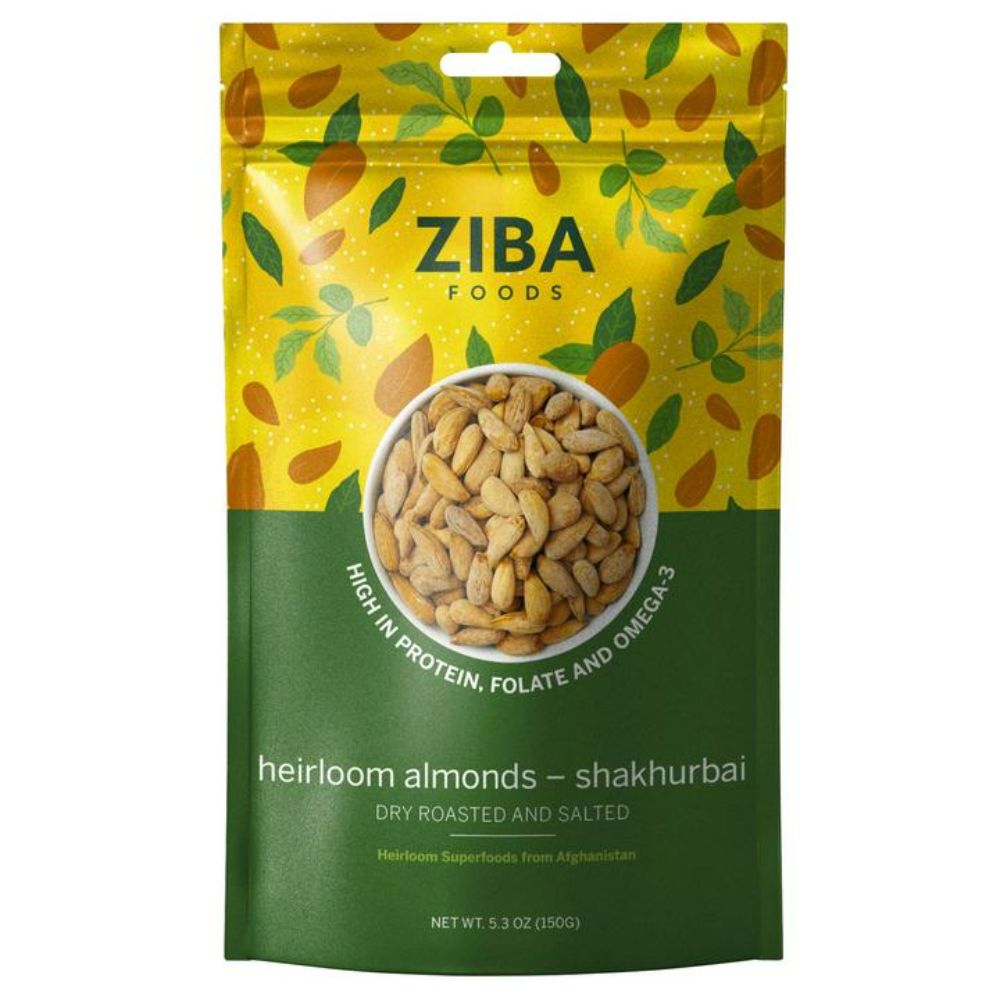 HEIRLOOM ALMONDS - SHAKHURBAI (DRY ROASTED & SALTED) 150g