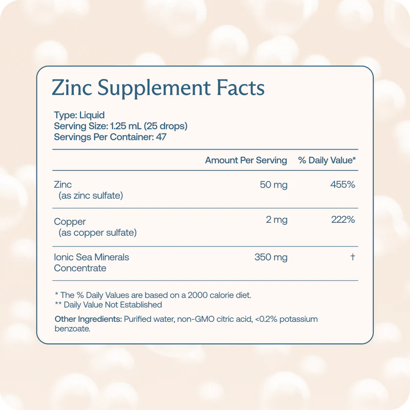 BodyBio Liquid Zinc 50mg
