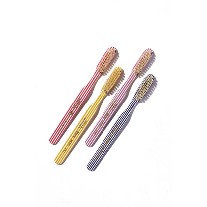 Hand-crafted Italian Toothbrush Yellow