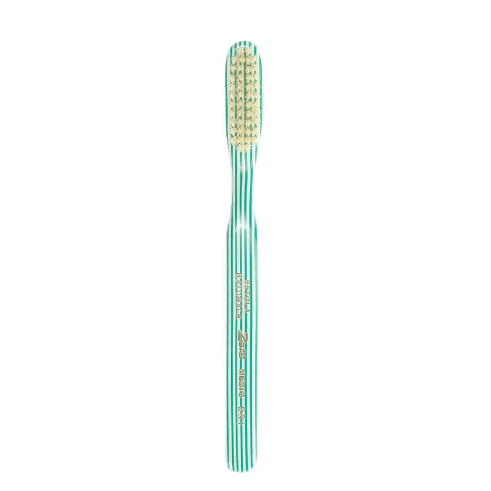 Hand-crafted Italian Toothbrush Green