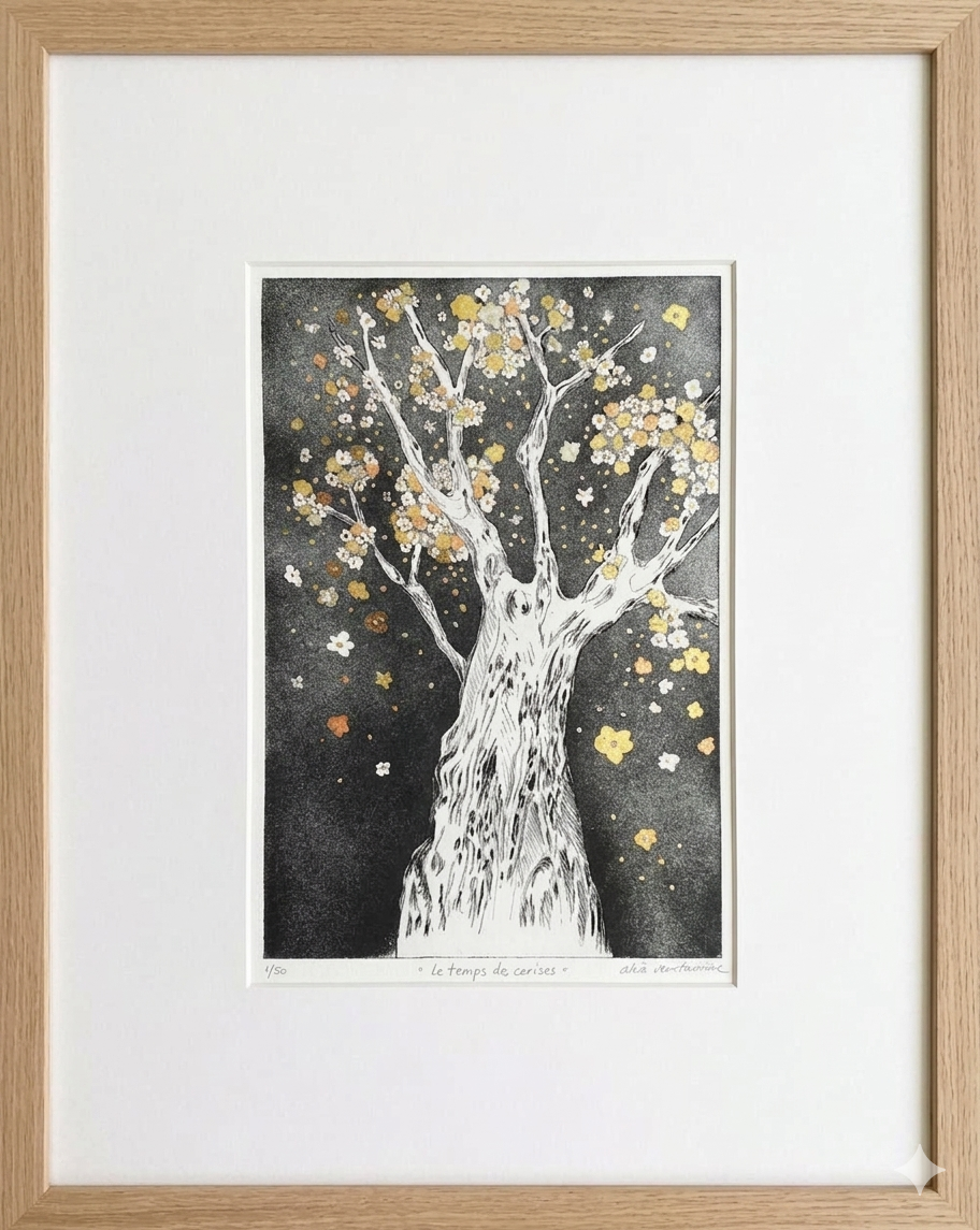 Le Temps Des Cerises Etching