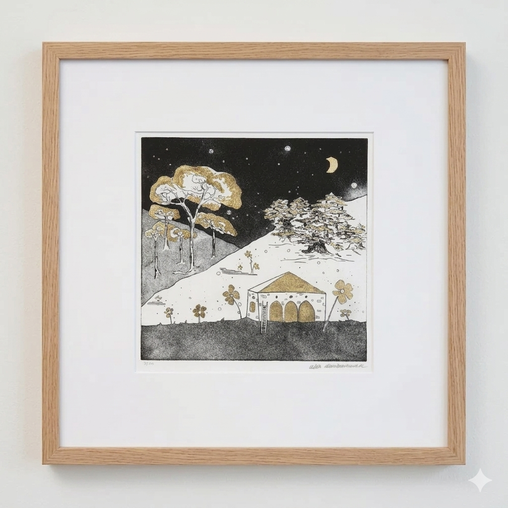 Mon Village Etching