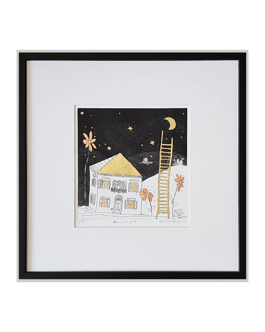 Moonlight Path Etching