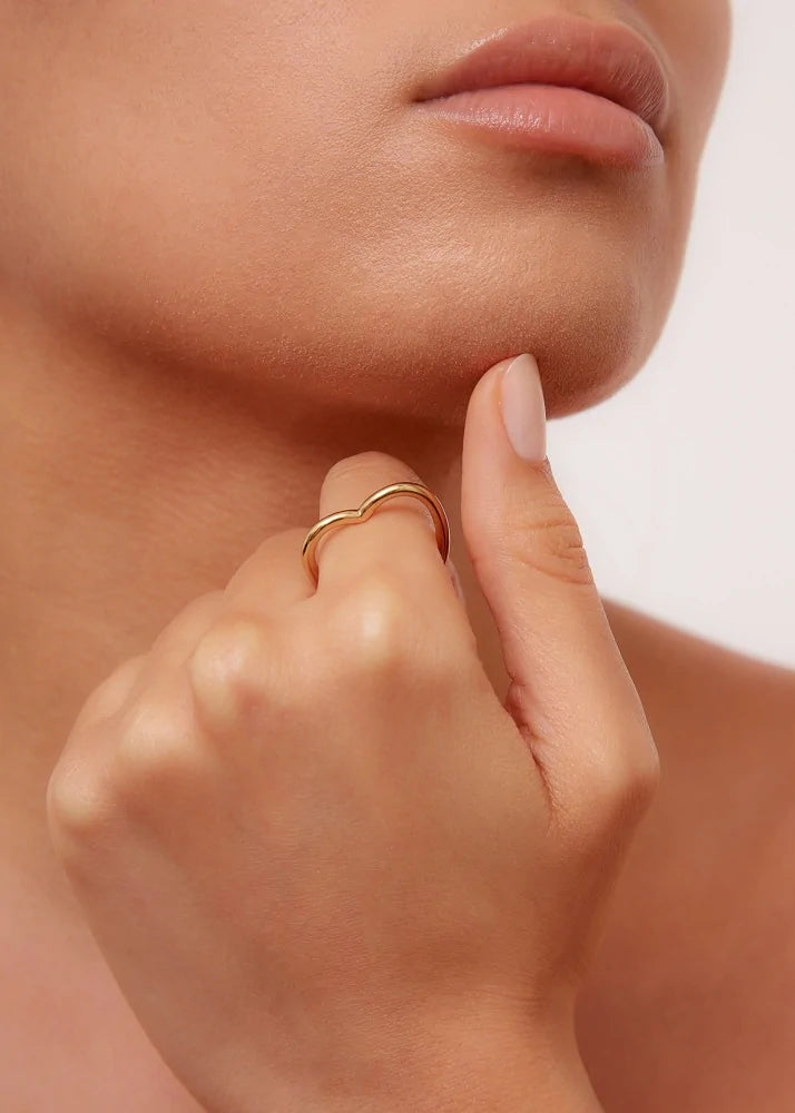 Yellow Gold Heart Ring