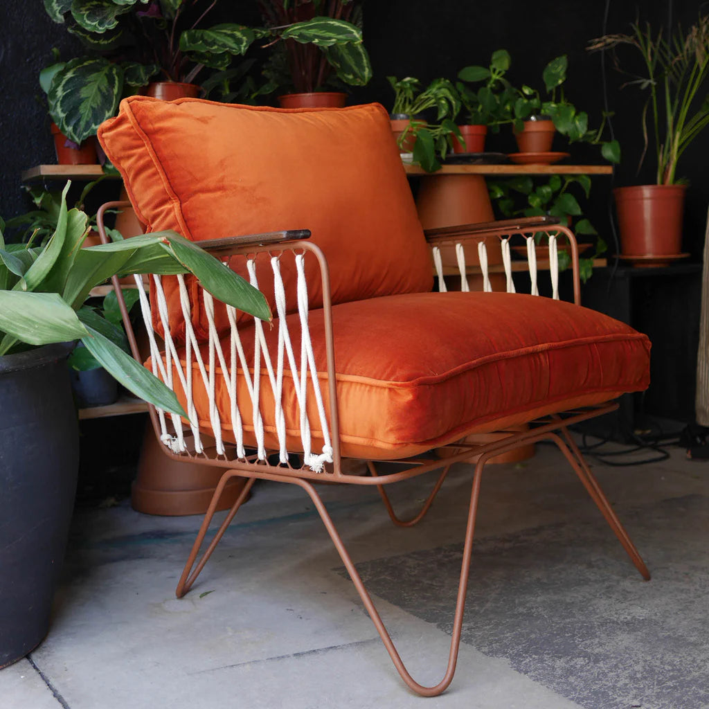 Croisette Velvet Armchair