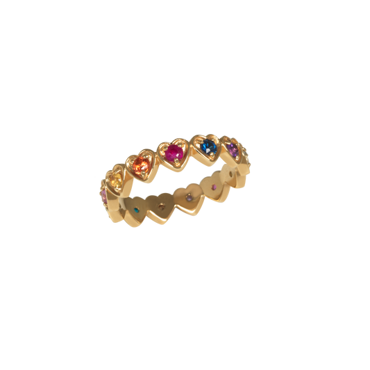 Multi Hearts Ring
