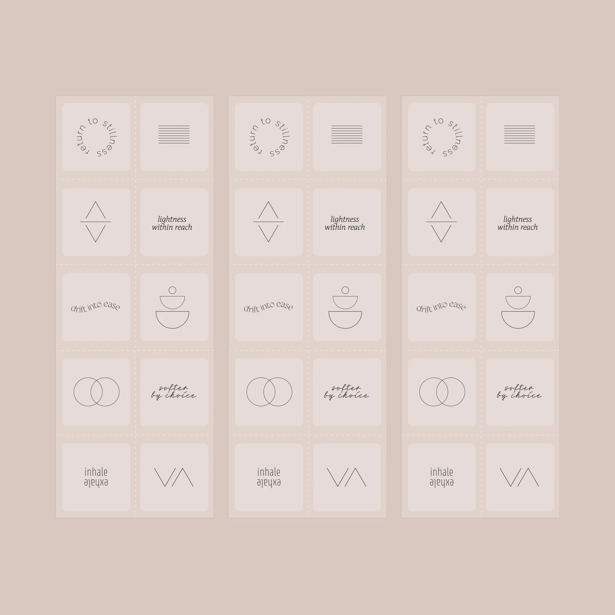 Everyday Calm Patch Mindful Symbols